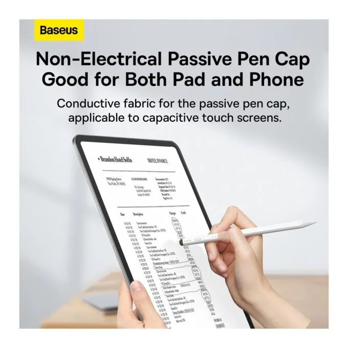 Baseus IT Stylus - Active Passive USB-C with LED Indicators White — image 3