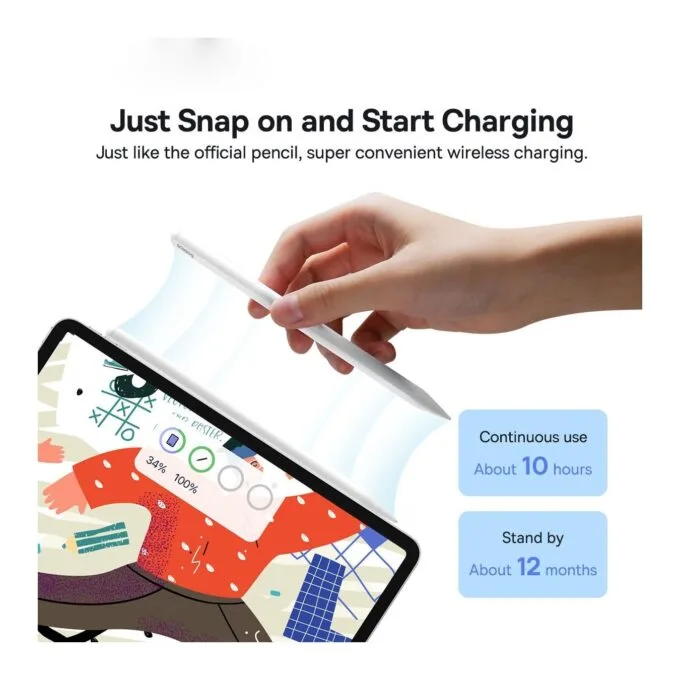 Baseus IT Stylus Active Smooth Writing 2 - Wireless Charging LED & Extra Tip — image 2