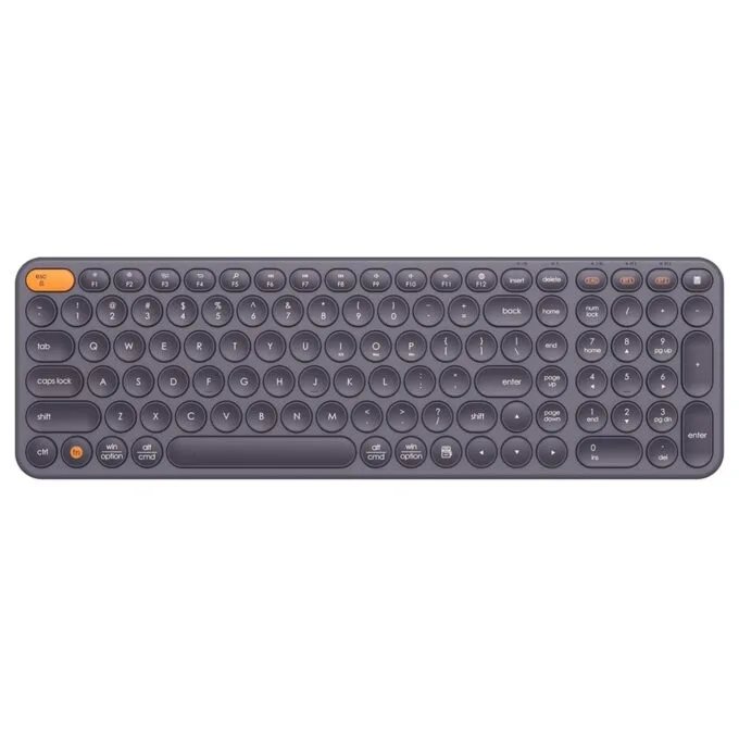 Baseus K01B Wireless Tri-Mode Keyboard Frosted Gray - 105 Keys — image 1