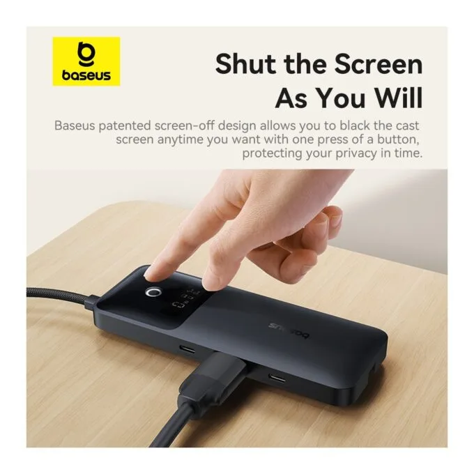 Baseus NOMOS BS-OH168 6-in-1 USB-C Hub 4K@60Hz HDMI PD100W — image 6