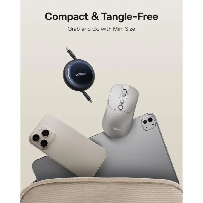 Baseus Nomos Retractable USB-C to USB-C Cable 100W 1.5m OF-Nomos-RCB — image 3