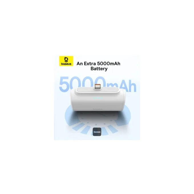 Baseus Powerbank - 20W 5000mAh Plug-In USB-C 20W White — image 5