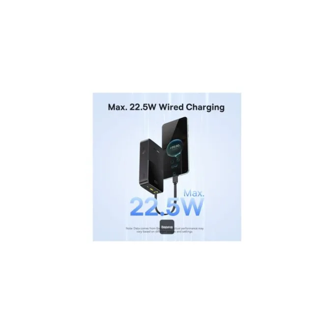 Baseus Powerbank 22.5W 20000mAh + Display - FC51 - EnerFill Bipow2 Pro Black — image 3