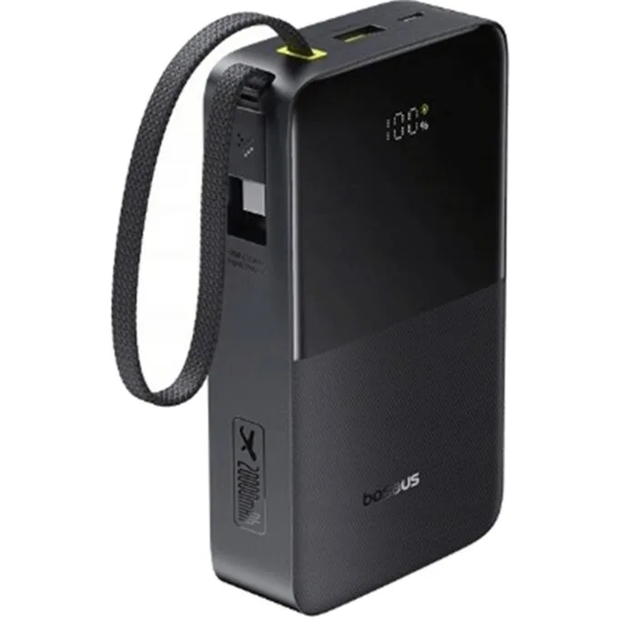 Baseus Powerbank 22.5W 20000mAh + Display - FC51 - EnerFill Bipow2 Pro Black — image 1