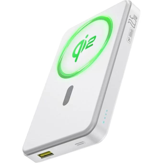 Baseus Powerbank Wireless 22.5W 10000mAh 15W Qi2 Airpow White — image 2
