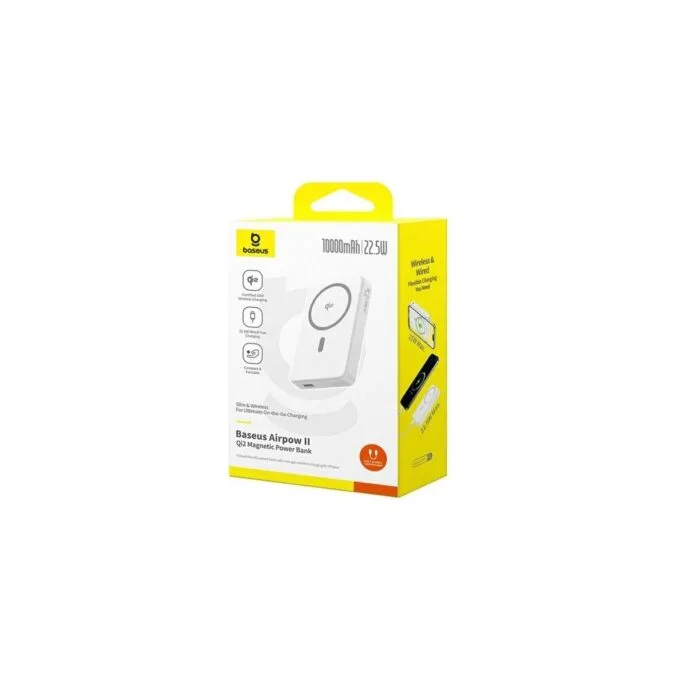 Baseus Powerbank Wireless 22.5W 10000mAh 15W Qi2 Airpow White — image 8