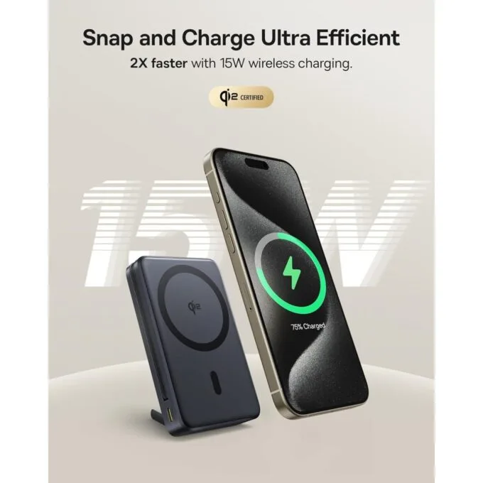 Baseus Powerbank - Wireless 45W 10000mAh NOMOS Qi2-Stand Black — image 7