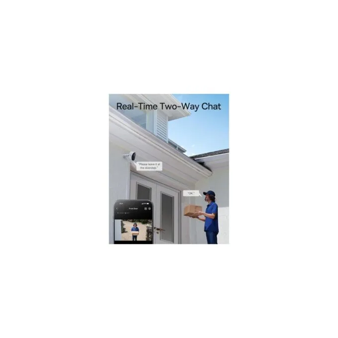 Baseus Security Outdoor Camera - N1 Plus - 2K 2-Cam Kit White — image 4