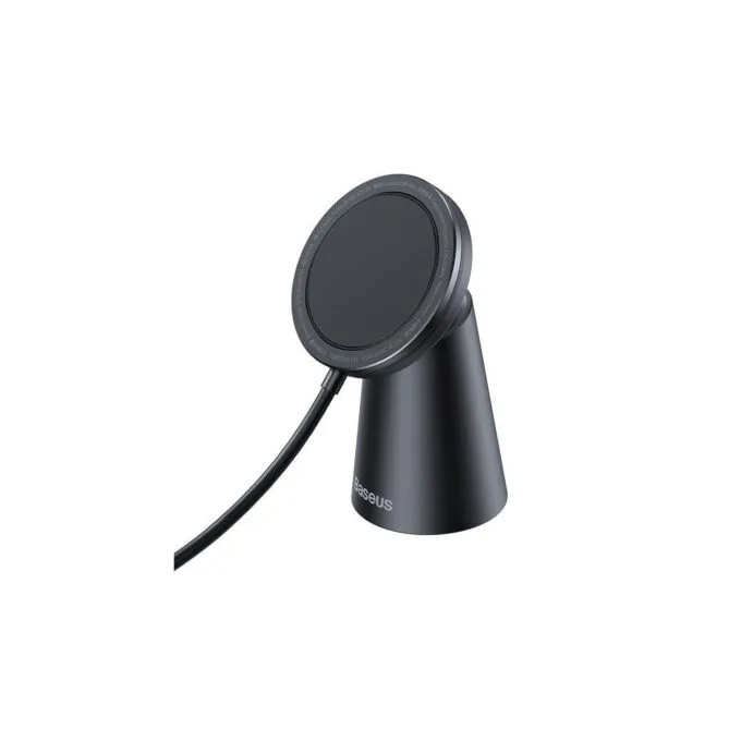 Baseus Simple Magnetic Stand Wireless Charger - Black — image 1