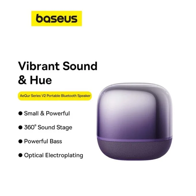 Baseus Speaker Wireless - AeQur V2 - Midnight Purple — image 7