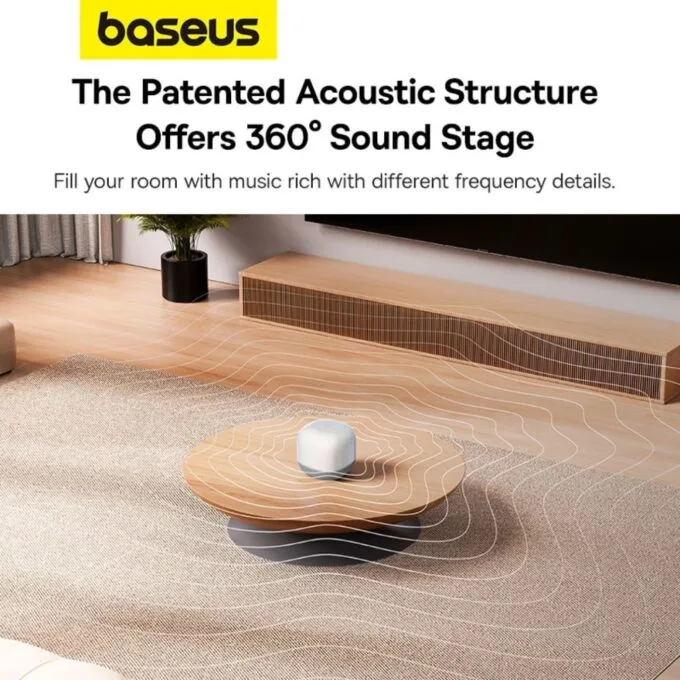 Baseus Speaker Wireless - AeQur V2 - Moon White — image 9