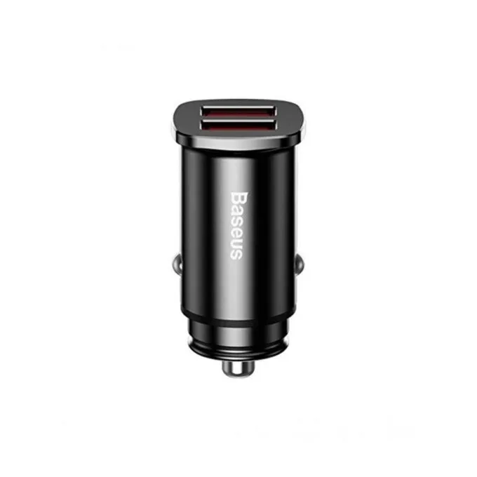 Baseus Sq Metal Dual QC3.0 30W Car Charger - CCALL-DS01 - Sq Metal Dual QC3.0 30W Car Charger — image 1
