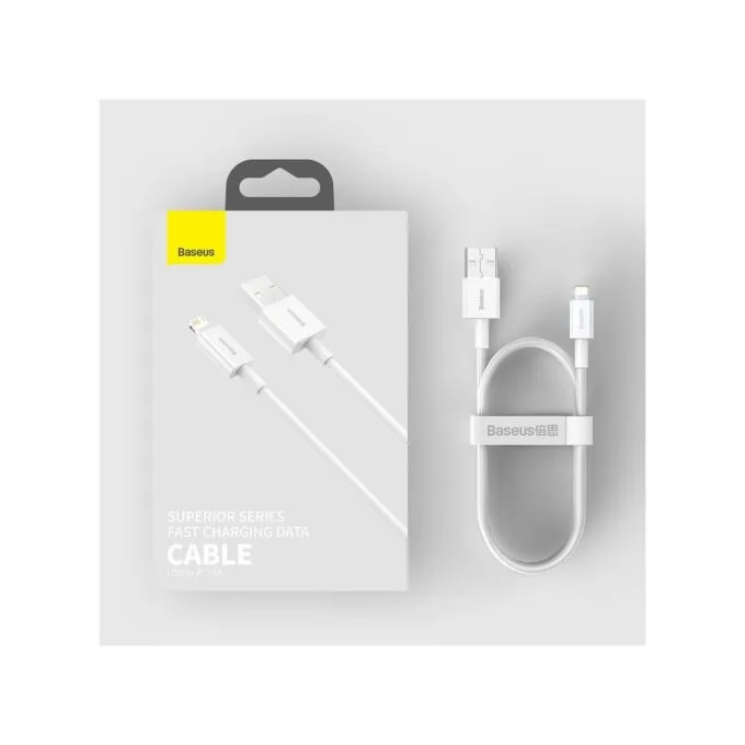 Baseus Superior Series Lightning - CALYS-A02 - 2.4A 1.0m White — image 4