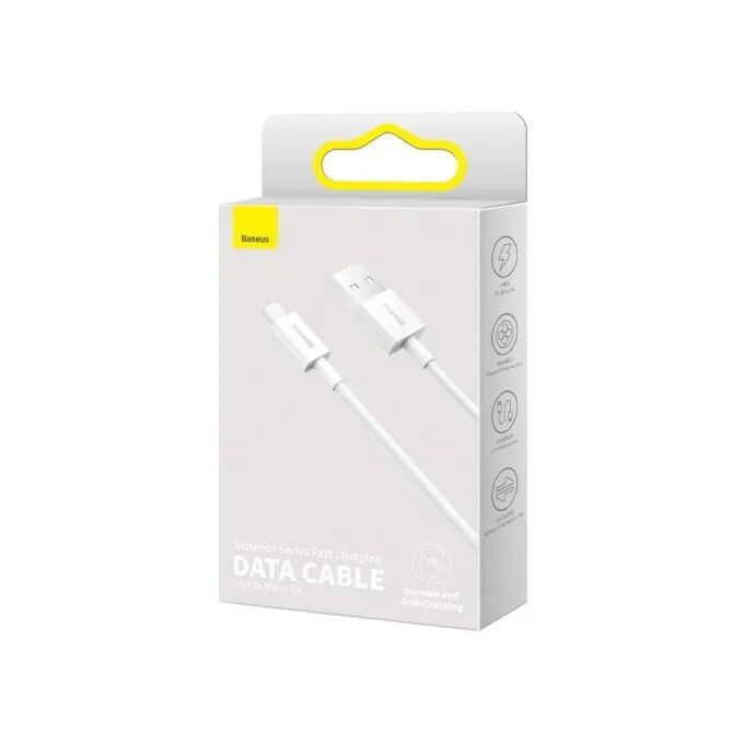 Baseus Superior Series USB-A to Micro-USB 2A 2m White — image 3