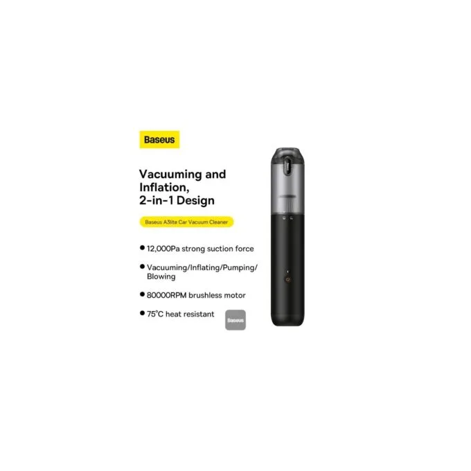 Baseus VA Vacuum Cleaner Car - A3lite - Black — image 11