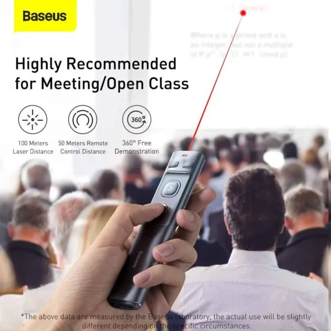 Baseus VA Wireless Laser Presenter - Orange Dot - Rechargeable — image 5