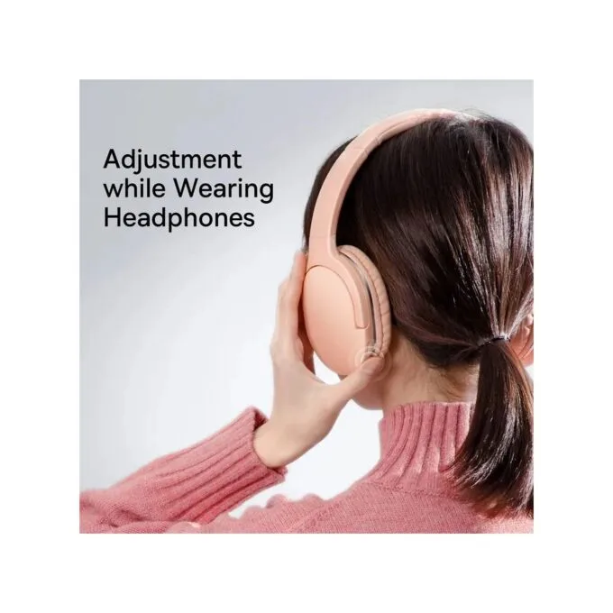 Baseus Wireless Headphones Over Ear Encok - D02 Pro v2 - Pink — image 3
