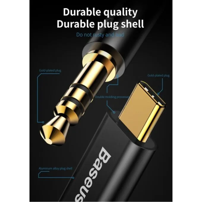 Baseus Yiven Type-C Male to 3.5 Male Audio Cable - 1.2m — image 8