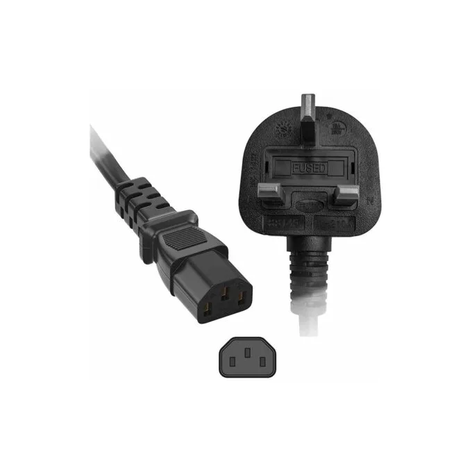 BC-202 POWER CABLE UK POLYBAG 3m GR KABEL — image 1