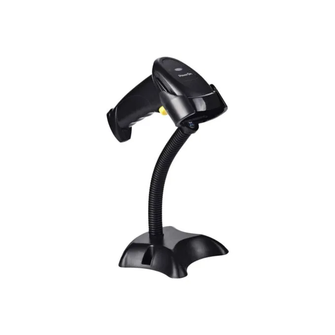 BCS-03BW BARCODE WIRELESS WIRED 2D SCANNER W STAND BLACK POWER-ON — image 2
