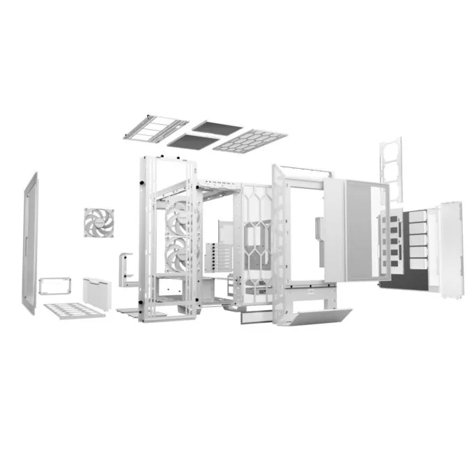 be quiet! Dark Base Pro 901 - Full-Tower PC Case (White) - E-ATX/ATX Support, Tempered Glass, 495mm GPU Clearance - BQ350 — image 4