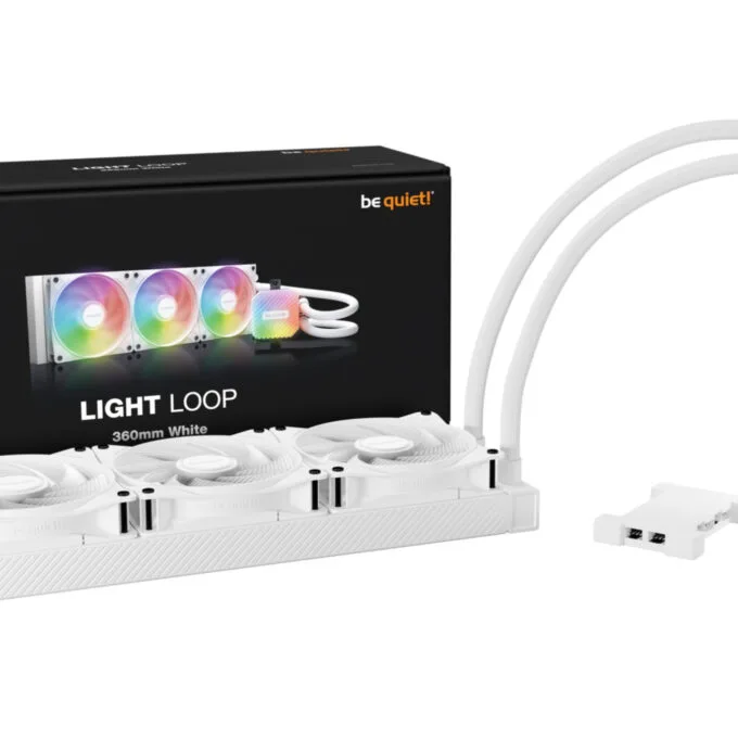 be quiet! Light Loop 360mm White - BW023 - 360mm AIO CPU Liquid Cooler, White, 3x120mm ARGB PWM Fans — image 4