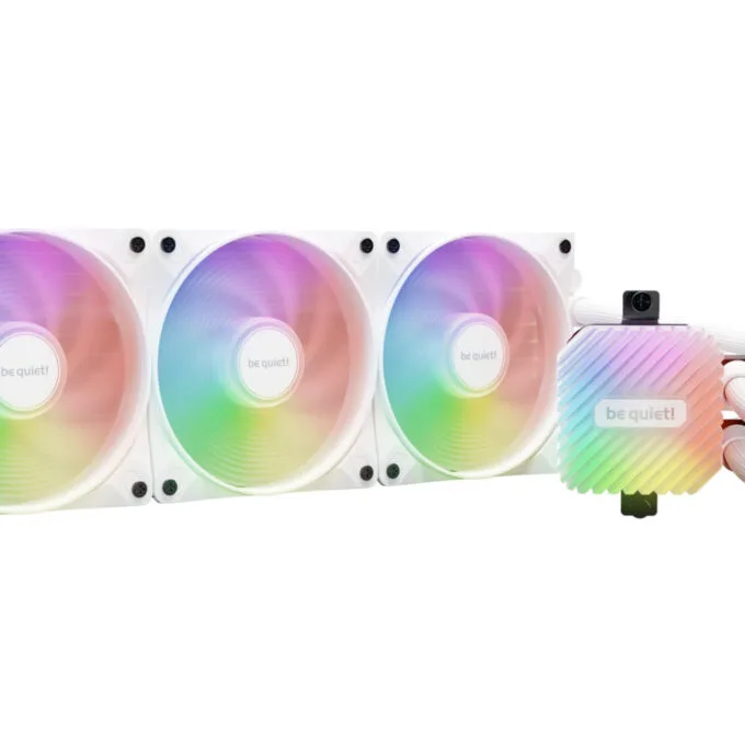 be quiet! Light Loop 360mm White - BW023 - 360mm AIO CPU Liquid Cooler, White, 3x120mm ARGB PWM Fans — image 1