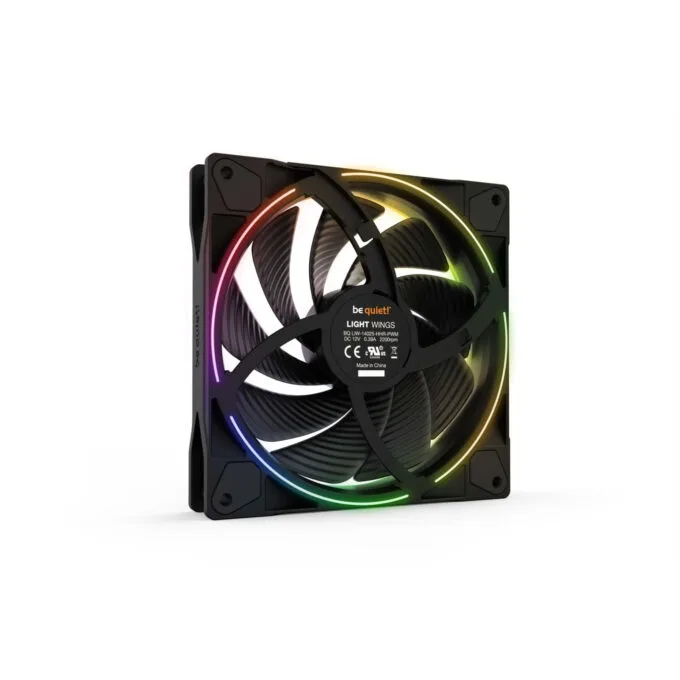 Be Quiet Light Wings 140mm PWM High-Speed Case Fan - Black, ARGB, 2200 RPM — image 4