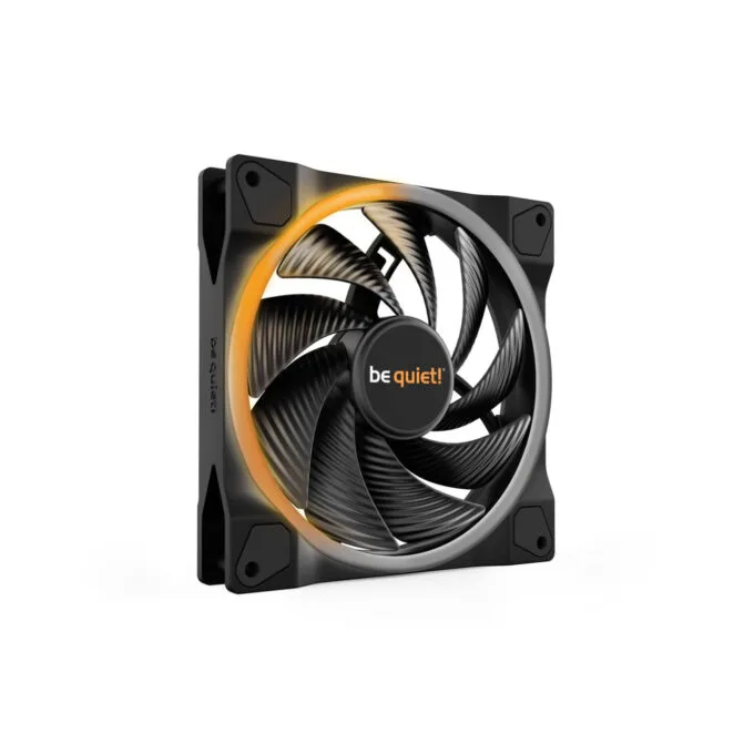 Be Quiet Light Wings 140mm PWM High-Speed Case Fan - Black, ARGB, 2200 RPM — image 1