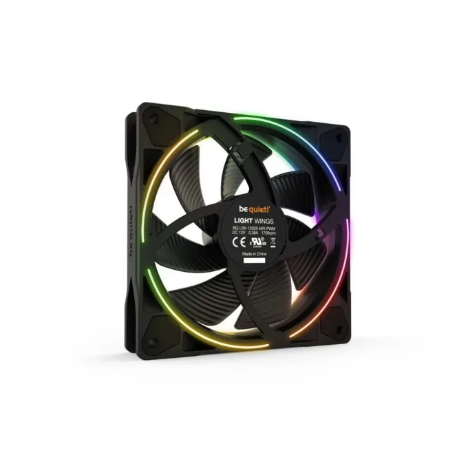 be quiet! Light Wings 140mm PWM Reverse - Black, ARGB, 4-pin PWM Case Fan — image 4