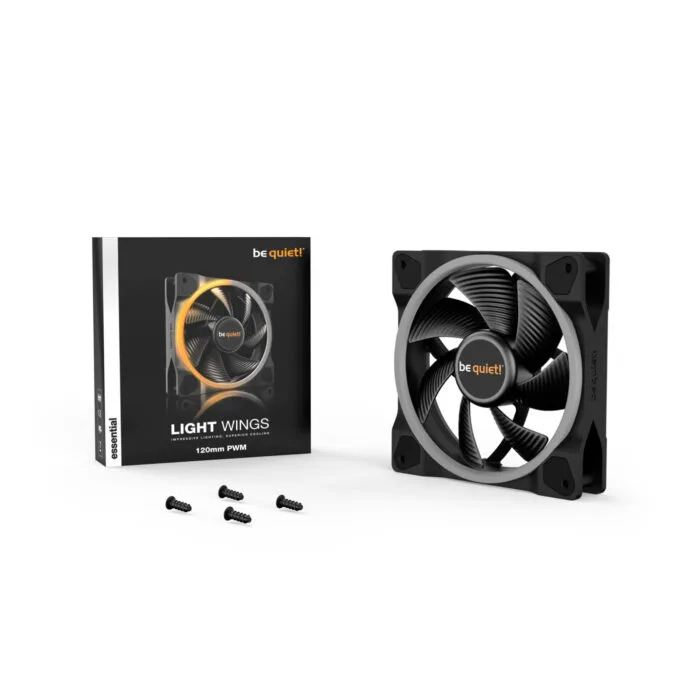be quiet! Light Wings 140mm PWM Reverse - Black, ARGB, 4-pin PWM Case Fan — image 5