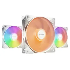 be quiet! Light Wings LX 120mm PWM High-Speed Fan Triple Pack - White ARGB, 2100 RPM