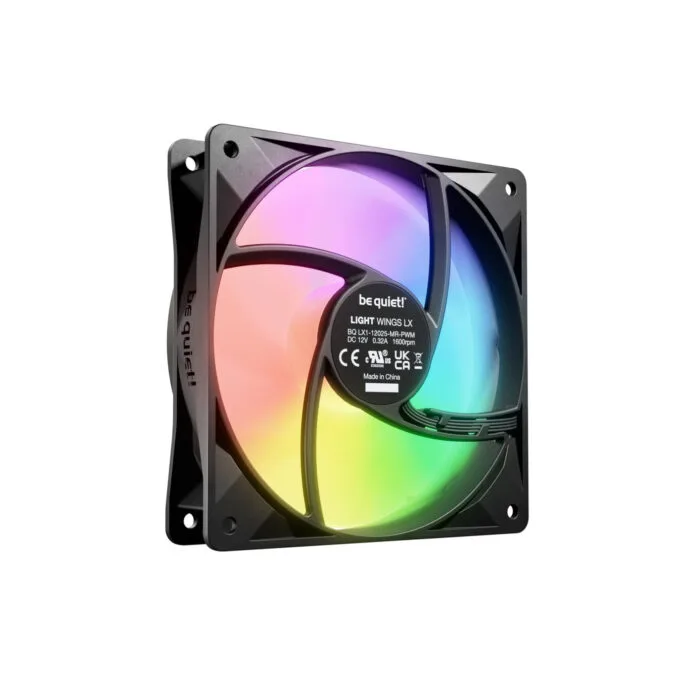 Be Quiet Light Wings LX 120mm PWM - Triple Pack - Black, ARGB, 1600 RPM — image 4