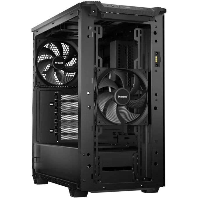 be quiet! Pure Base 501 DX Mid Tower PC Case - Black ATX/mATX/Mini-ITX USB-C 3x140mm — image 2
