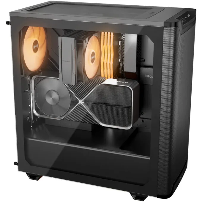 be quiet! Pure Base 501 DX Mid Tower PC Case - Black ATX/mATX/Mini-ITX USB-C 3x140mm — image 4