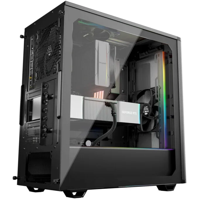 be quiet! Pure Base 501 DX Mid Tower PC Case - Black ATX/mATX/Mini-ITX USB-C 3x140mm — image 6