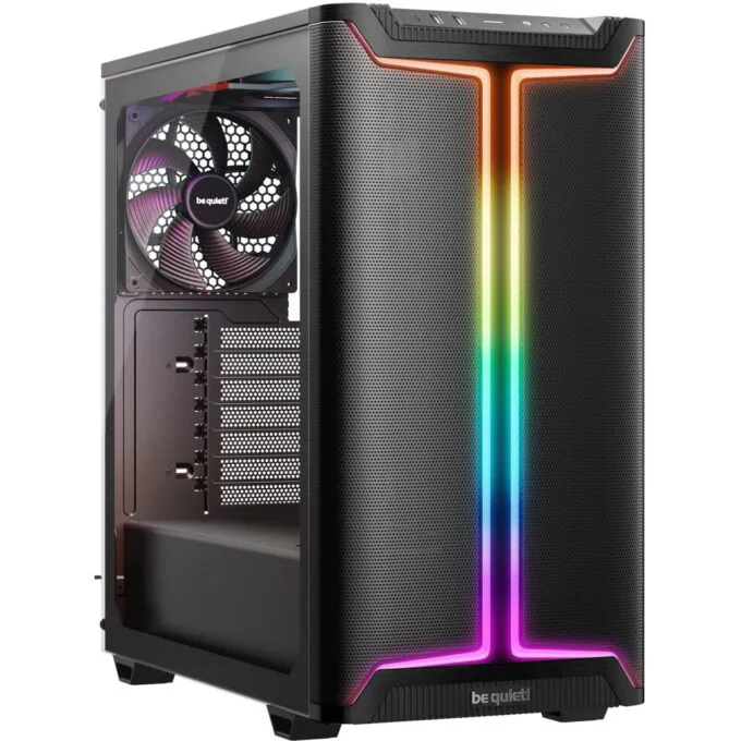 be quiet! Pure Base 501 DX Mid Tower PC Case - Black ATX/mATX/Mini-ITX USB-C 3x140mm — image 1