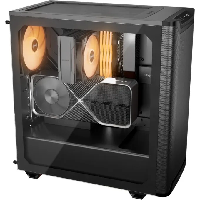 Be quiet! Pure Base 501 LX Black Mid-Tower ATX Case w/ 4 ARGB Fans — image 4