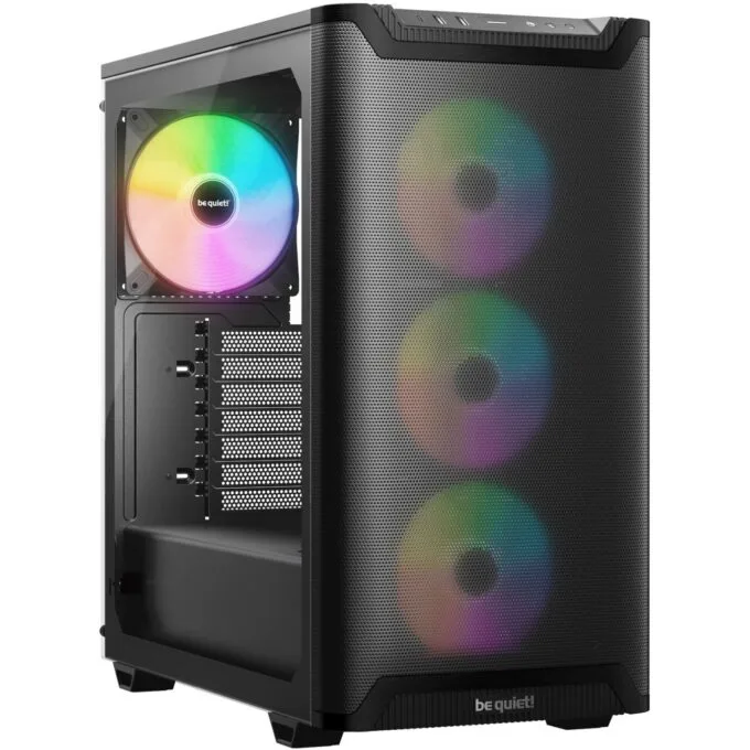 Be quiet! Pure Base 501 LX Black Mid-Tower ATX Case w/ 4 ARGB Fans — image 1