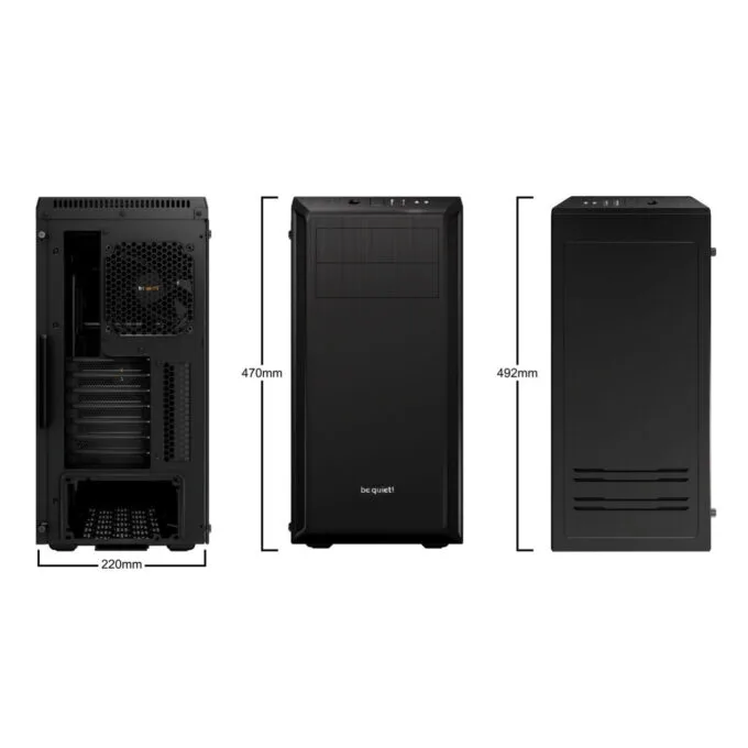 be quiet! Pure Base 600 Window - Mid Tower Case - Black, Tempered Glass, ATX/mATX/Mini-ITX, 425mm GPU, 165mm CPU — image 4