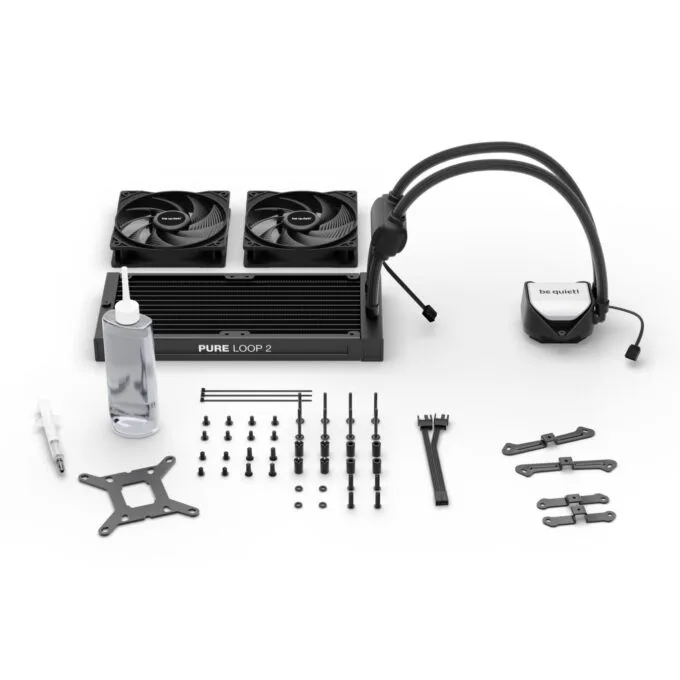 Be Quiet Pure Loop 2 240mm - BW017 - Black, Dual 120mm ARGB Fans, PWM Pump — image 6