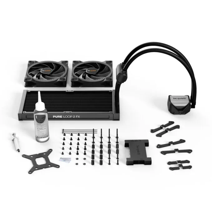 be quiet! Pure Loop 2 FX 280mm AIO Liquid CPU Cooler - BW014 - Black, 2x140mm ARGB Fans, PWM — image 5