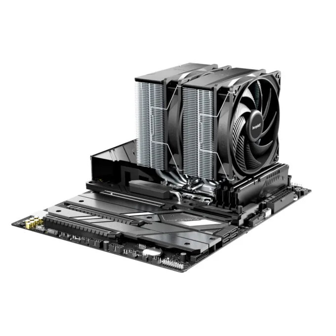 be quiet! Pure Rock Pro 3 BK041 - CPU Air Cooler, Dual 120mm Pure Wings 3 PWM Fans, Silver Aluminium, 250W TDP — image 4