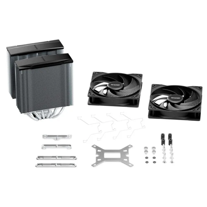 be quiet! Pure Rock Pro 3 BK041 - CPU Air Cooler, Dual 120mm Pure Wings 3 PWM Fans, Silver Aluminium, 250W TDP — image 6