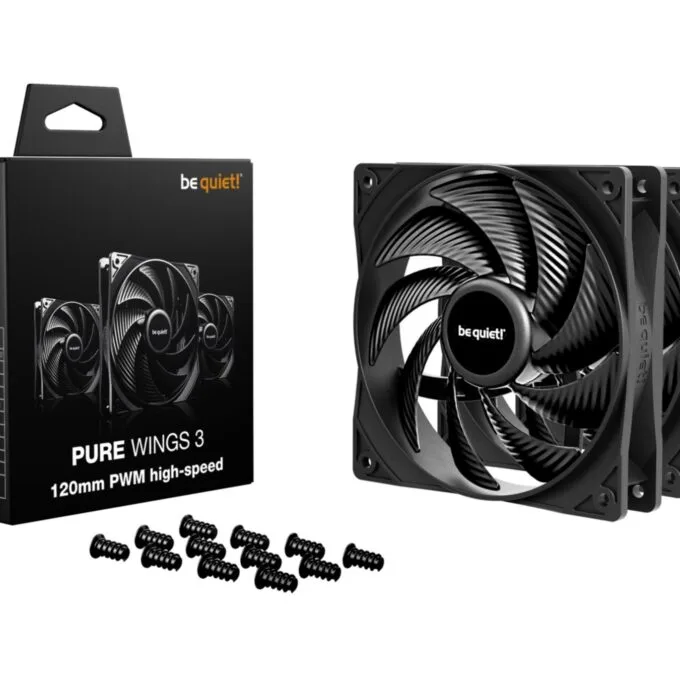 Be Quiet! Pure Wings 3 PWM HS 120mm High-Speed - BL140 - 3-pack — image 3