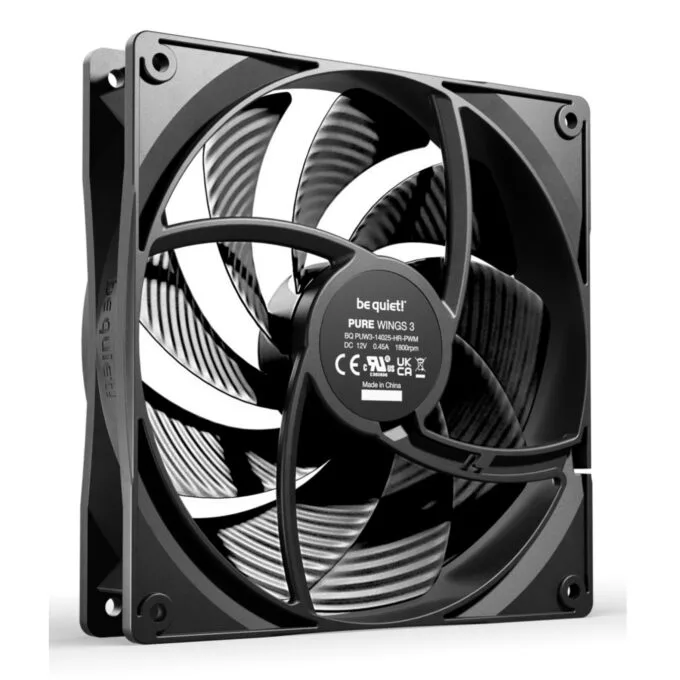 Be Quiet Pure Wings 3 PWM HS 140mm High-Speed PC Case Fan - BL138 - 3-pack — image 2