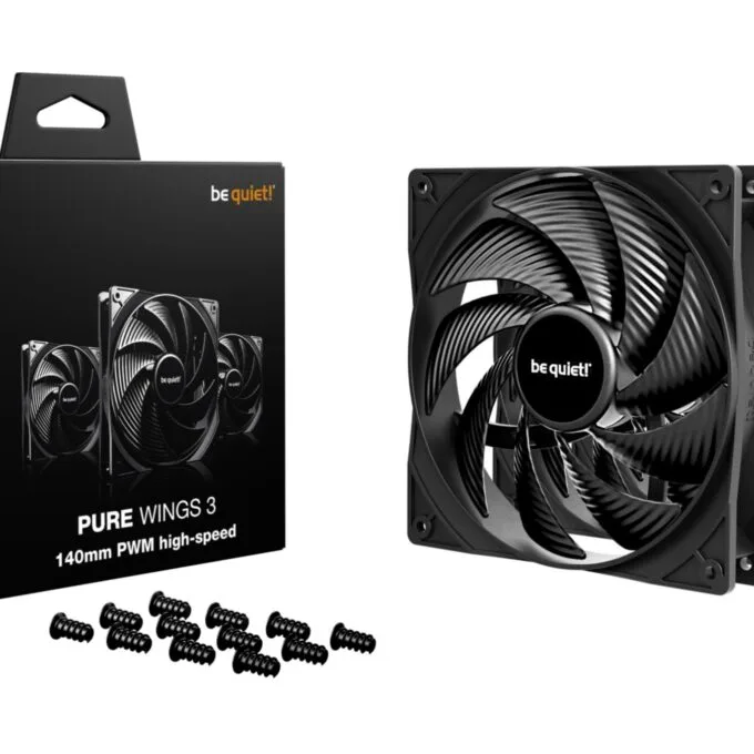Be Quiet Pure Wings 3 PWM HS 140mm High-Speed PC Case Fan - BL138 - 3-pack — image 3