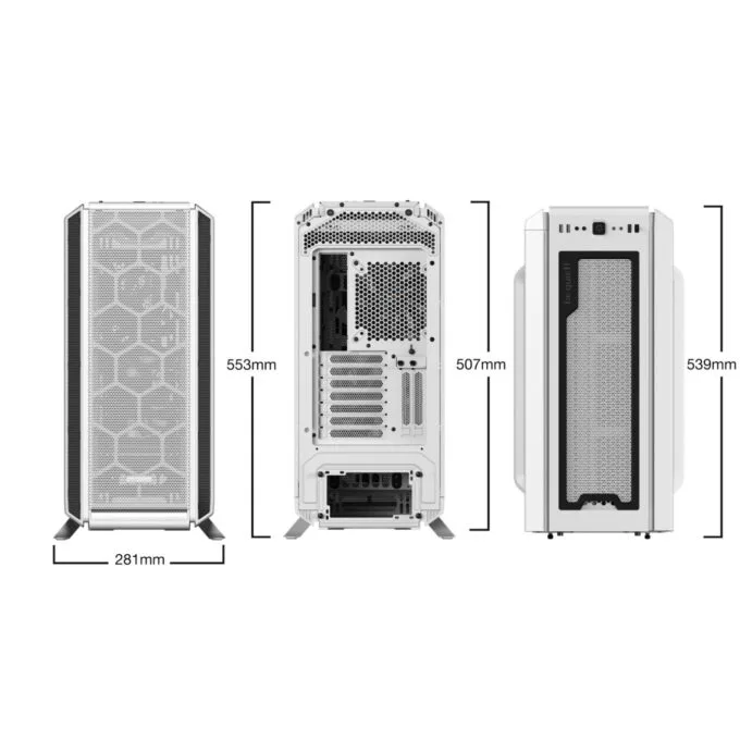 be quiet! Silent Base 802 - White - Mid Tower, E-ATX/ATX/mATX/Mini-ITX, USB-C, 3x140mm Fans — image 2