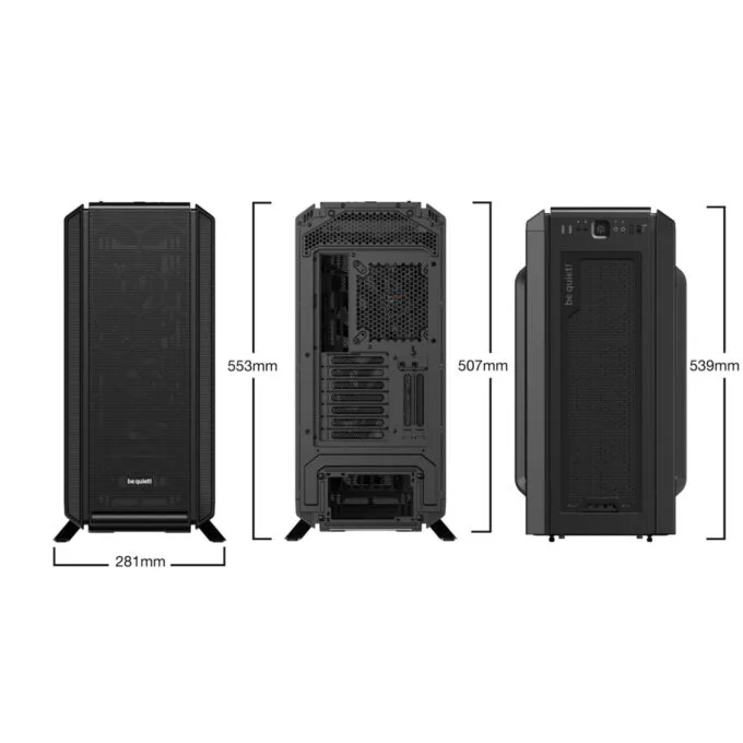 be quiet! Silent Base 802 Window Black - Mid Tower PC Case, Tempered Glass, E-ATX, USB-C - BGW38 — image 2
