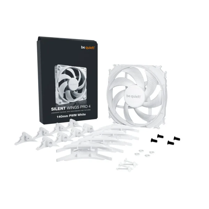 be quiet! Silent Wings Pro 4 - BL119 - 140mm PWM Case Fan, White, High Static Pressure — image 5